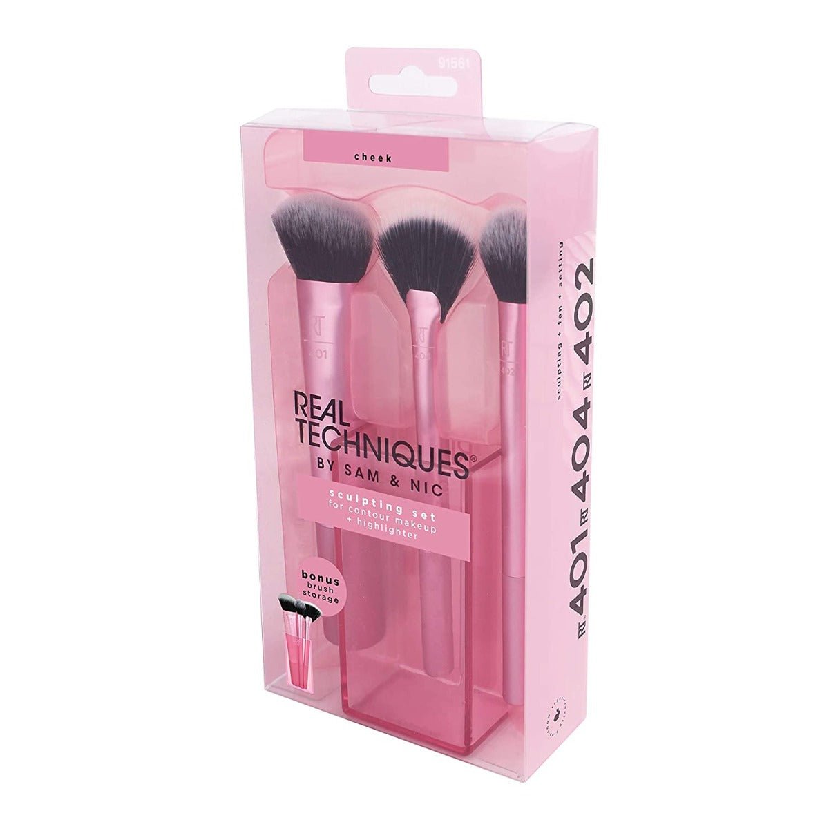 Real Techniques Sculpting Brush Set Pink 3Pieces - AllurebeautypkReal Techniques Sculpting Brush Set Pink 3Pieces