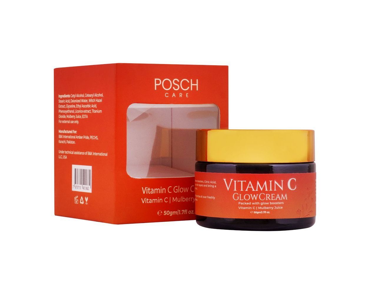Posch Care Vitamin C Glow Cream 50G - AllurebeautypkPosch Care Vitamin C Glow Cream 50G