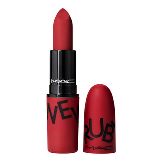 Mac Rouge A Levres Powder Kiss Lipstick - Ruby New - AllurebeautypkMac Rouge A Levres Powder Kiss Lipstick - Ruby New