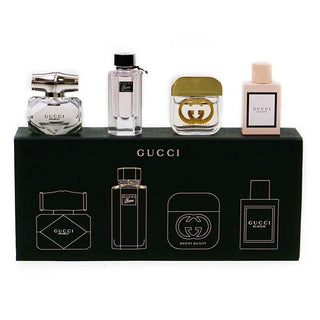 Gucci Bamboo Edp 5Ml+Gardenia Edt 5Ml+Guilty Edt 5Ml+ Bloom Edp 5Ml Mini Set - AllurebeautypkGucci Bamboo Edp 5Ml+Gardenia Edt 5Ml+Guilty Edt 5Ml+ Bloom Edp 5Ml Mini Set