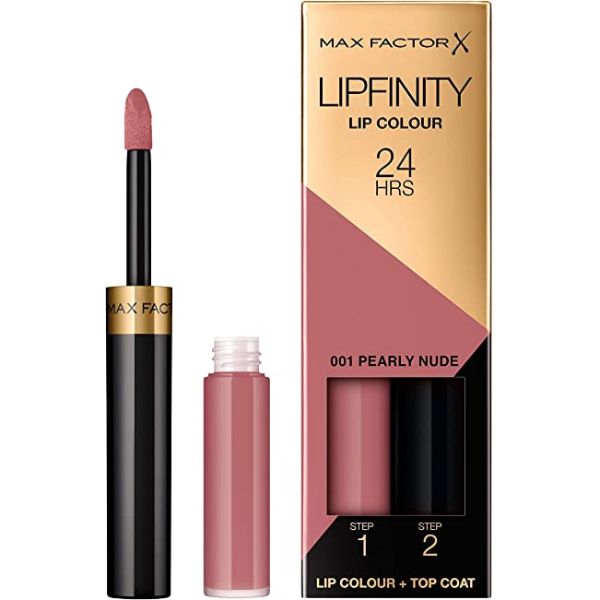MaxFactor Lipfinity Lip Colour  2step Long Lasting 001 Pearl Nude 2.3 Ml + 1.9 G