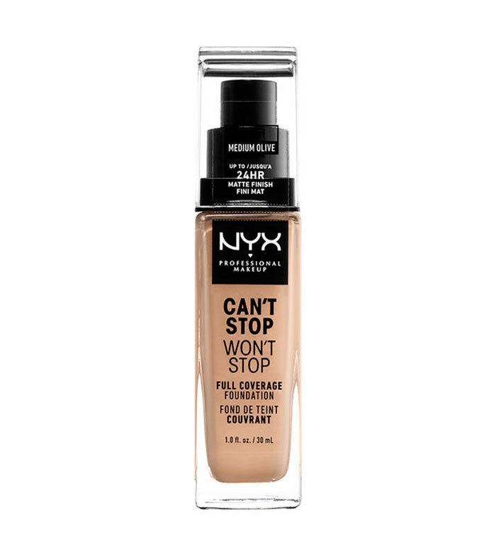 NYX Can’t Stop Won’t Stop Contour Foundation Medium Olive - AllurebeautypkNYX Can’t Stop Won’t Stop Contour Foundation Medium Olive