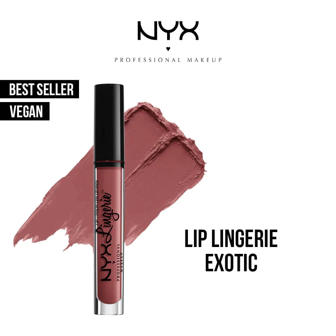 NYX Lip Lingerie Liquid Lipstick - 12 Exotic - AllurebeautypkNYX Lip Lingerie Liquid Lipstick - 12 Exotic