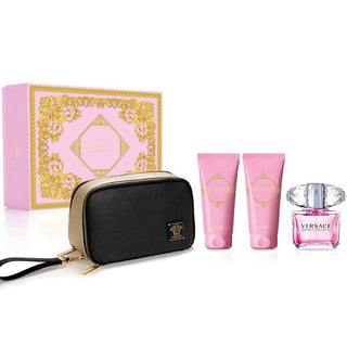 Versace Bright Crystal EDT 90Ml+Body Lotion 100Ml+Shave Gel 100Ml+Pouch - AllurebeautypkVersace Bright Crystal EDT 90Ml+Body Lotion 100Ml+Shave Gel 100Ml+Pouch