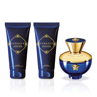 Versace Dylan Blue Pour Femme EDP 100Ml+ Body Lotion 100Ml+ Body Shave Gel 100Ml - AllurebeautypkVersace Dylan Blue Pour Femme EDP 100Ml+ Body Lotion 100Ml+ Body Shave Gel 100Ml