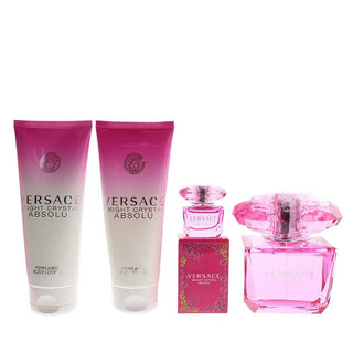 Versace Bright Crystal Absolu Women EDP 90Ml+EDP 5Ml+B.Lotion 100Ml+S.Gel 100Ml - AllurebeautypkVersace Bright Crystal Absolu Women EDP 90Ml+EDP 5Ml+B.Lotion 100Ml+S.Gel 100Ml