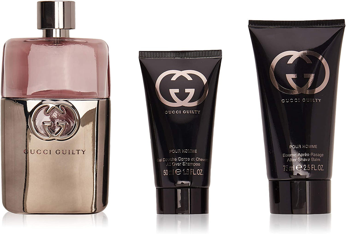 Gucci Gulty Gift Set EDT 90Ml+Shower Gel 50Ml+After Shave 75Ml