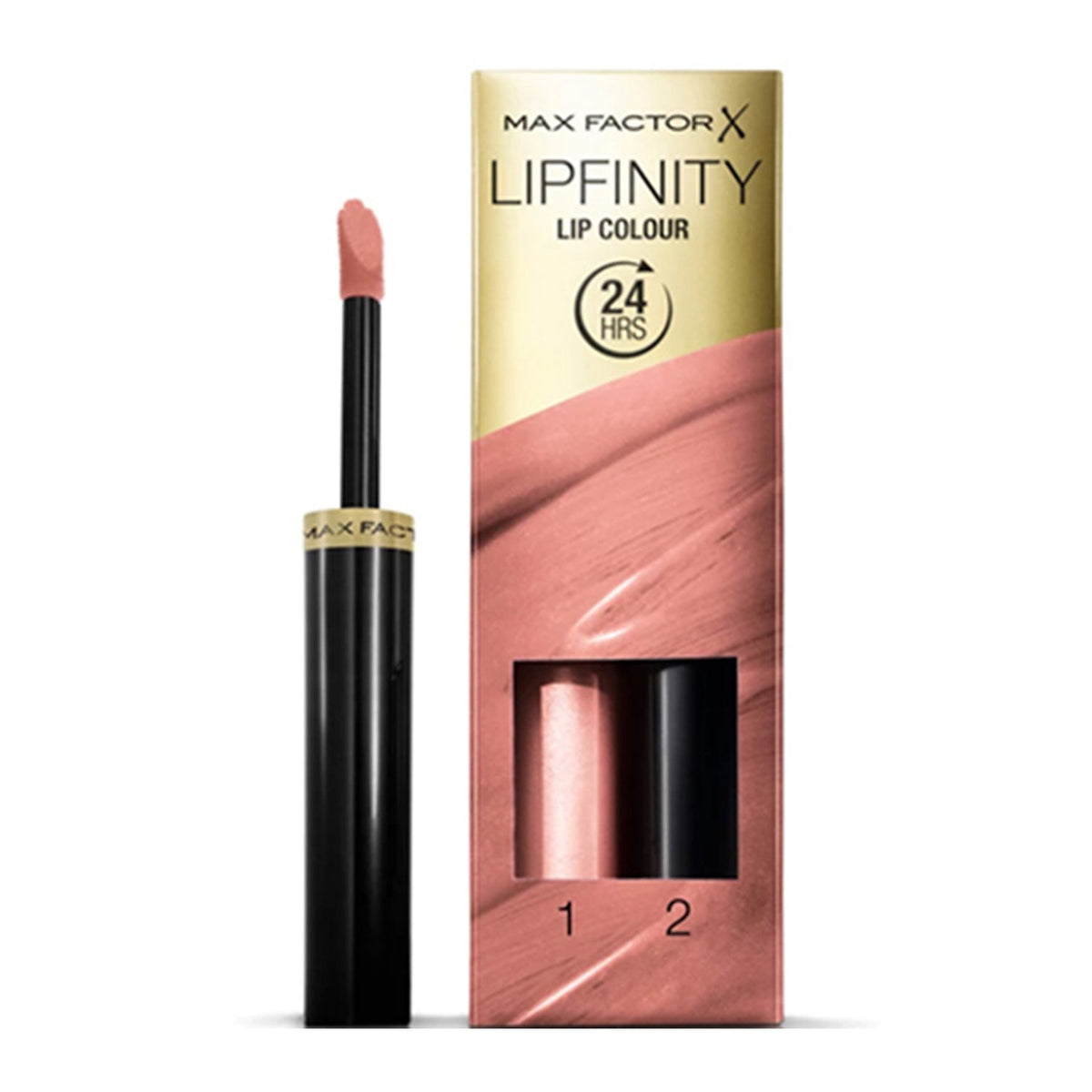 MaxFactor Lipfinity Lip Colour Lipstick 2step Long Lasting 160 Iced 2.3 Ml + 1.9 G