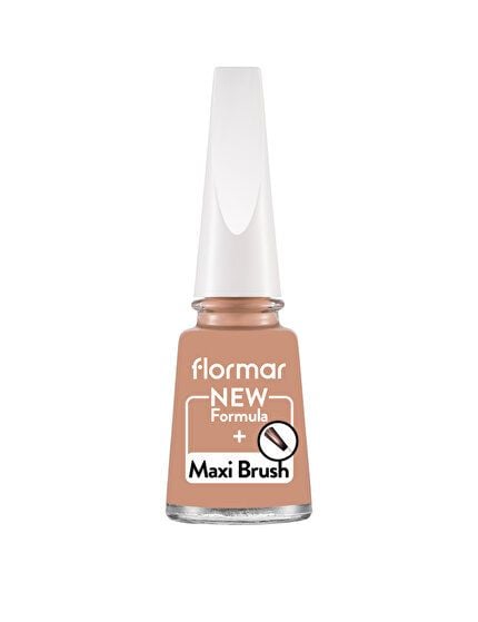 Flormar Maxi Brush Nail Enamel - 472 Caramel Latte 11Ml