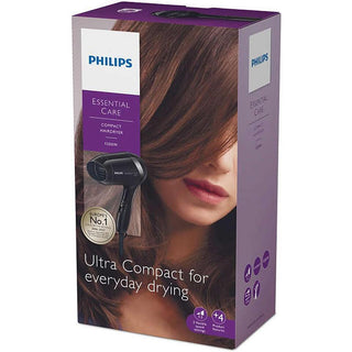 Philips Essential Care Compact Hair Dryer 1200 Watts Black - AllurebeautypkPhilips Essential Care Compact Hair Dryer 1200 Watts Black