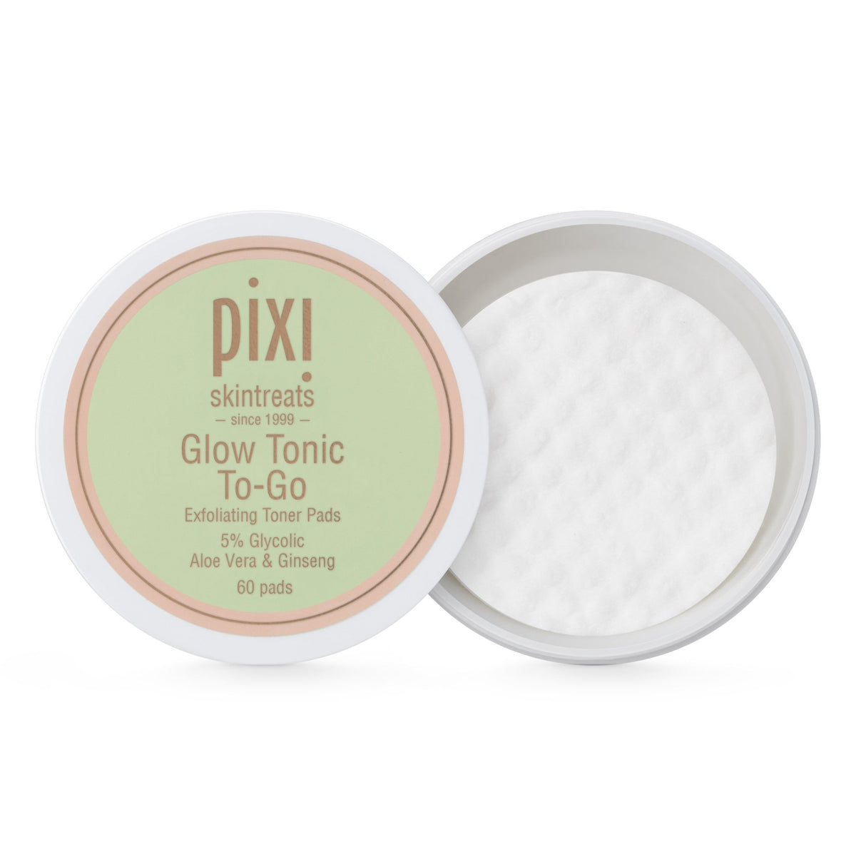 Pixi Glow Tonic To-go Exfoliating Toner 60Pads/Rondelles - AllurebeautypkPixi Glow Tonic To-go Exfoliating Toner 60Pads/Rondelles