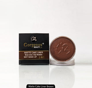 Gorgeous Beauty Matte Cake Brow Liner -02 Brown - AllurebeautypkGorgeous Beauty Matte Cake Brow Liner -02 Brown