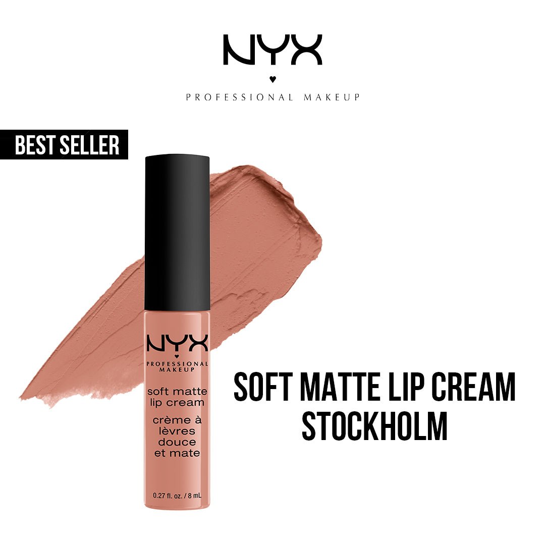 NYX Soft Matte Lip Cream Liquid Lipstick - 02 Stockholm - AllurebeautypkNYX Soft Matte Lip Cream Liquid Lipstick - 02 Stockholm