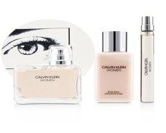 Calvin Klein Women Perfume 3 Piece Gift Set Edp Spray 3.4 OZ + Lotion + Mini Nib-Gift Set - Allurebeautypk
