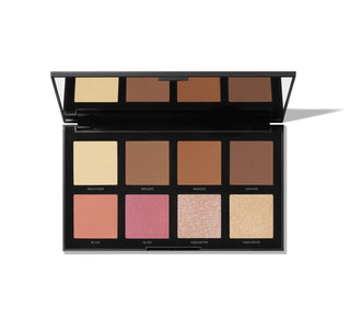 Morphe Complexion Pro Face Palette In 8M Medium Vibes 28g - AllurebeautypkMorphe Complexion Pro Face Palette In 8M Medium Vibes 28g