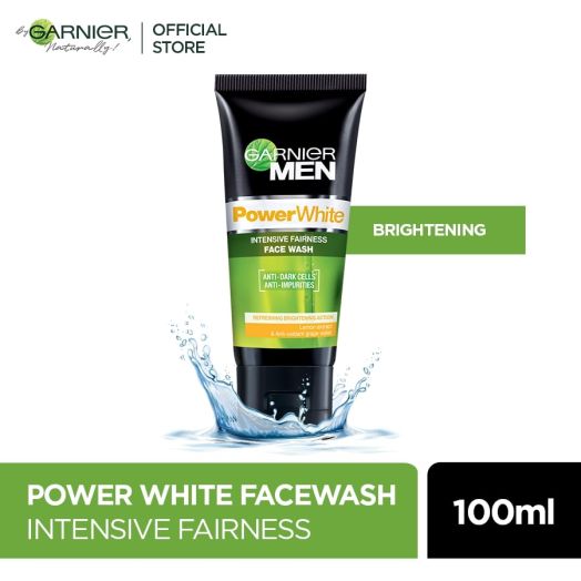 Garnier Men Face Wash Power White 100 Ml - AllurebeautypkGarnier Men Face Wash Power White 100 Ml