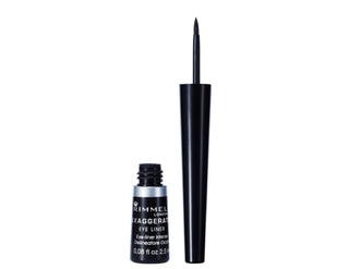 Rimmel Exaggerate Waterproof Liquid Eyeliner - A Black Shade With A Glossy Finish - AllurebeautypkRimmel Exaggerate Waterproof Liquid Eyeliner - A Black Shade With A Glossy Finish