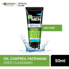 Garnier Men Face Wash Oil Clear 50 Ml - Allurebeautypk