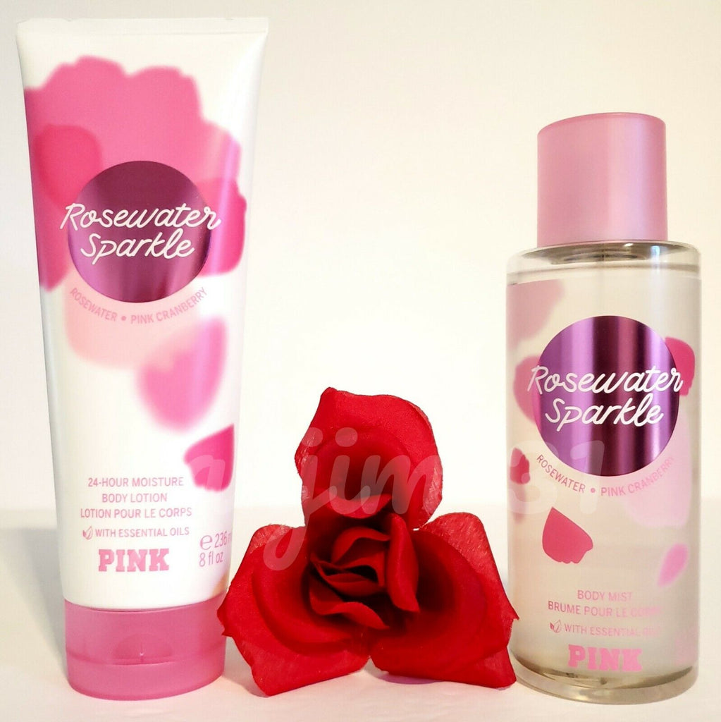 Victoria Secret Rosewater Sparkle 24 Hour Moisture Body Lotion 236ml Allurebeautypk 