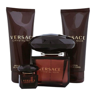 Versace Crystal Noir Women Set EDT 90Ml+EDT 5Ml+BL 100Ml+B&SG 100Ml - AllurebeautypkVersace Crystal Noir Women Set EDT 90Ml+EDT 5Ml+BL 100Ml+B&SG 100Ml